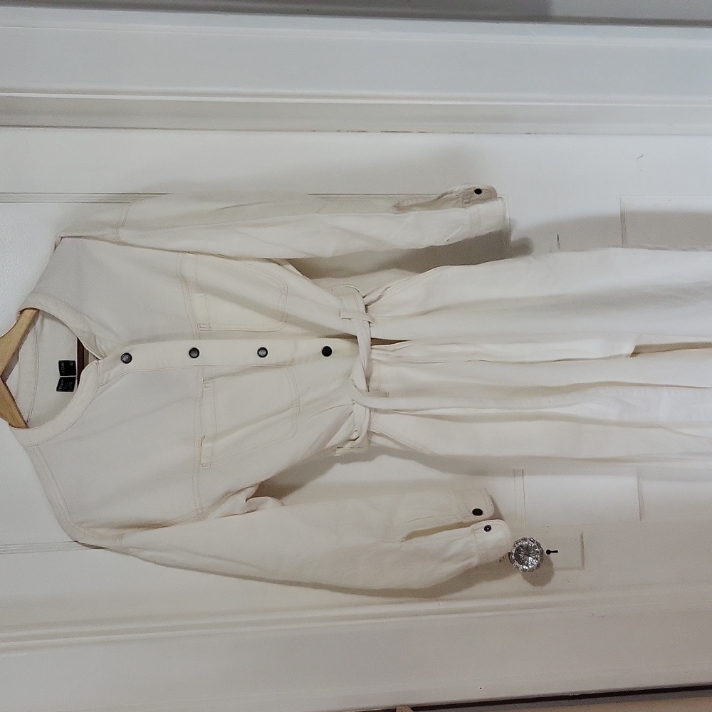Nwt frank & oak ivory jumpsuit